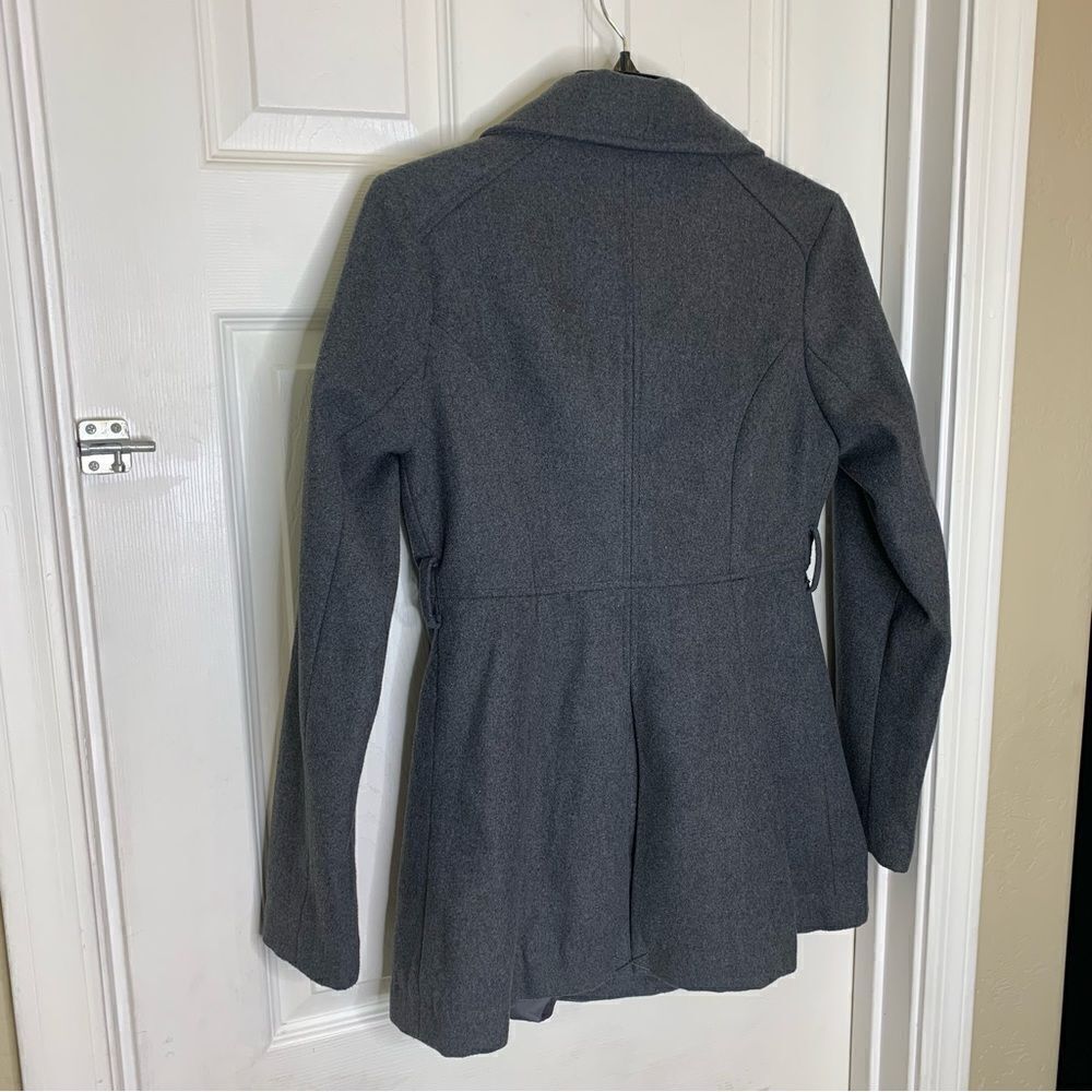 Iris Basic Gray Peacoat Size Small - image 4